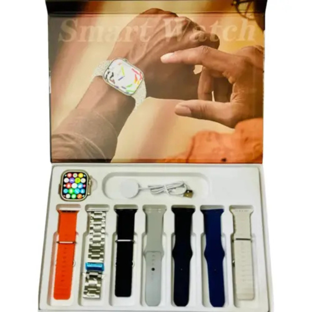 V99 MAX Smart Watch – 14+1 Strap Combo | Ultra Edition