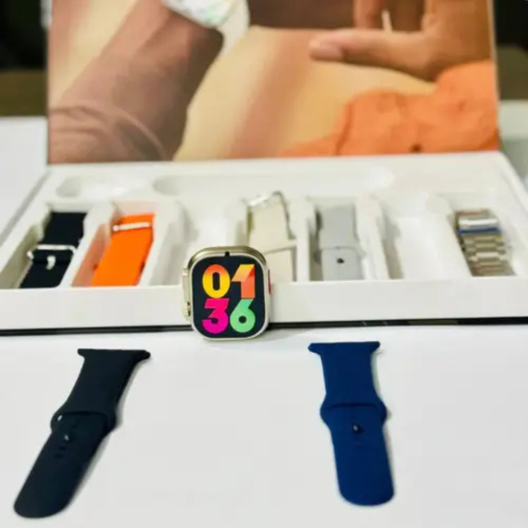 V99 MAX Smart Watch – 14+1 Strap Combo | Ultra Edition