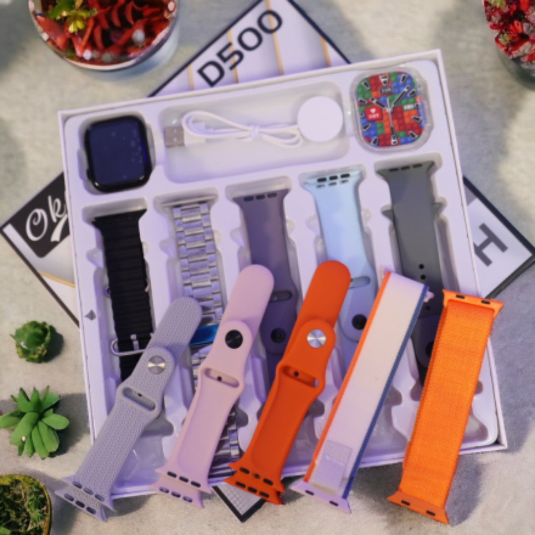 D500 Series 9 Smart Watch – 49MM | 10-in-1 Straps