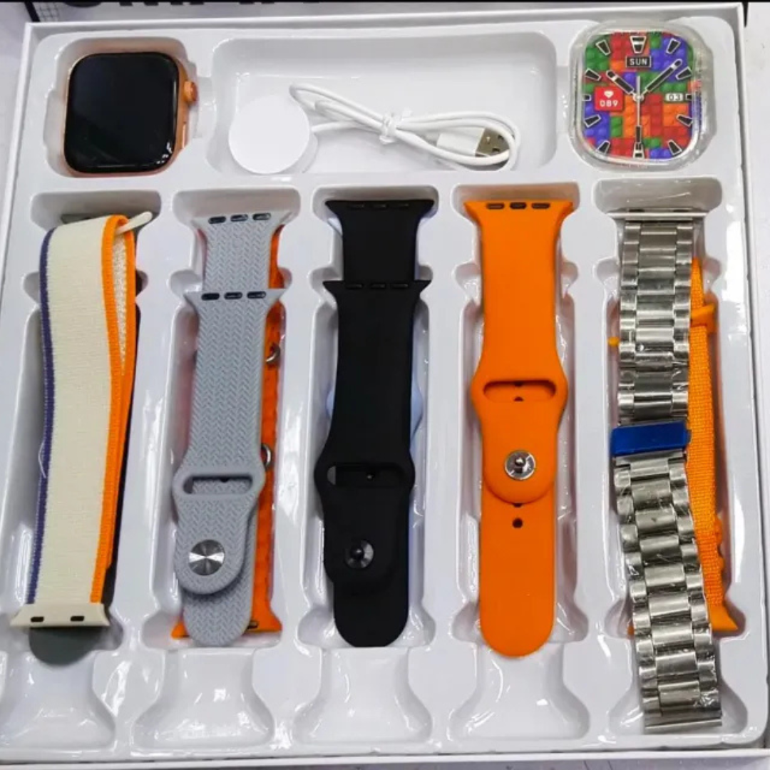 D500 Series 9 Smart Watch – 49MM | 10-in-1 Straps