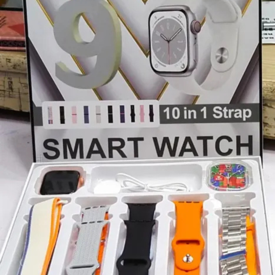 D500 Series 9 Smart Watch – 49MM | 10-in-1 Straps